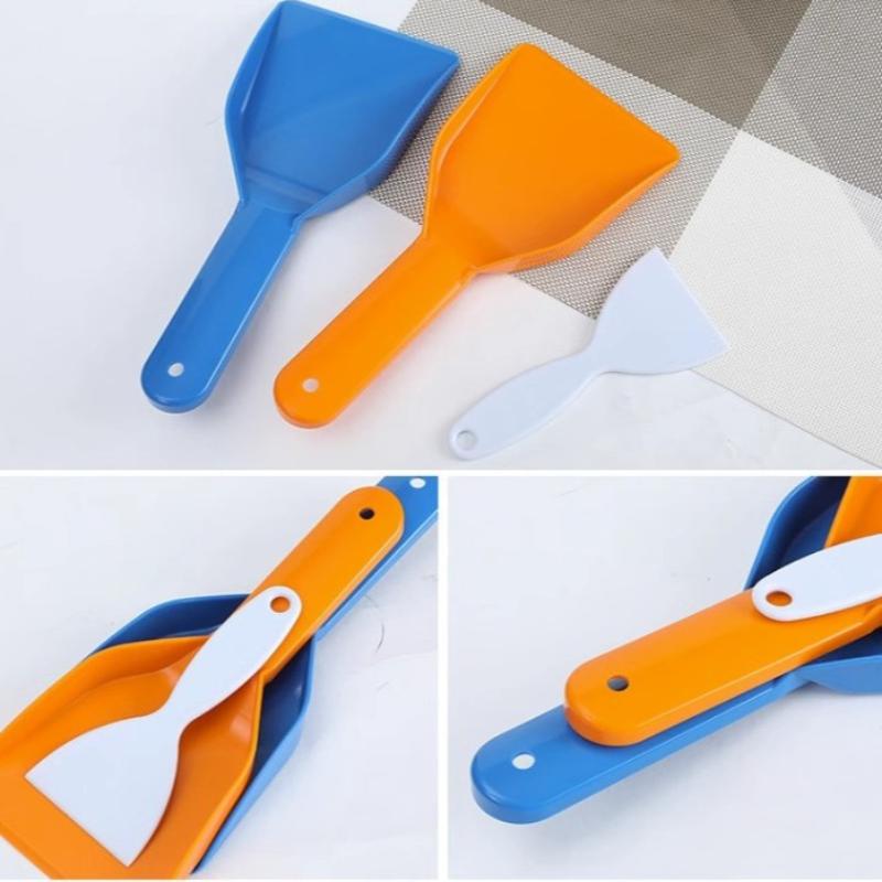 Refrigerator Defrost Shovel Ice Scraper Plastic Freezer Ice Shovel Kitchen Oil Removal Shovel Handheld Deicing Tools