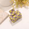 Versatile Checkered Square Claw Clip: High-End Sweet Hair Accessory for Women