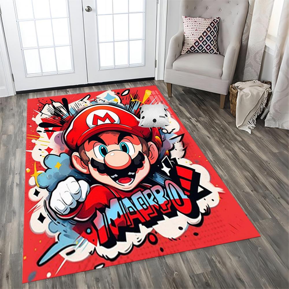 Super Mario Adventure for Living Room rug, Bedroom, Study Room, Hallway Decoration, Perfect for Home Decoration or Holiday Gifts