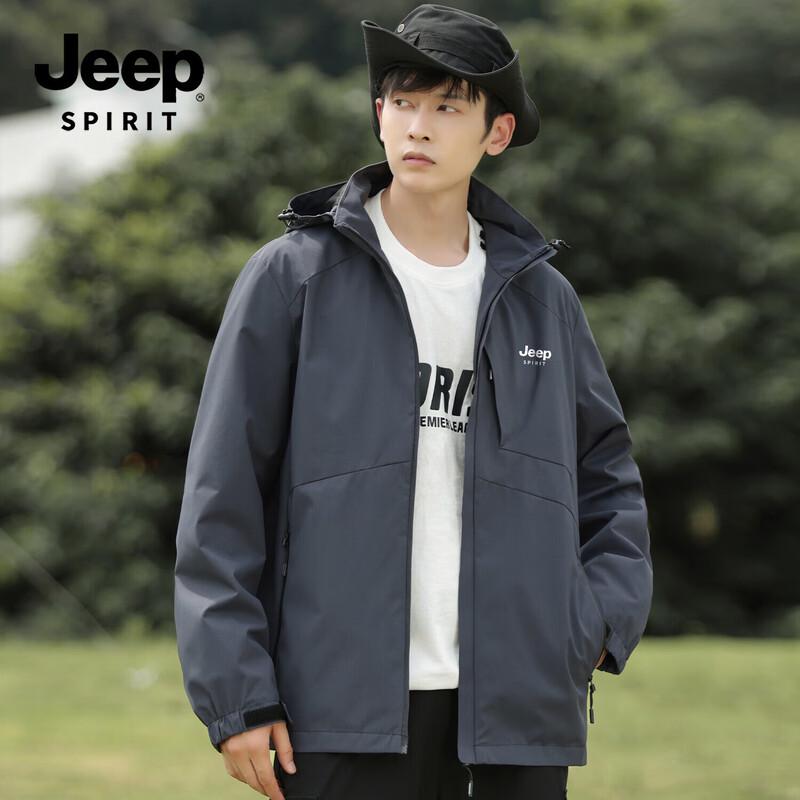 JEEP SPIRIT Men's Mountain Windproof Outdoor Jacket 23689