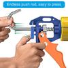 Drip Frees Caulk Guns with Ergonomic Steel Handle,Manual Glass Glues Applicator Universal Pressing Glues Guns