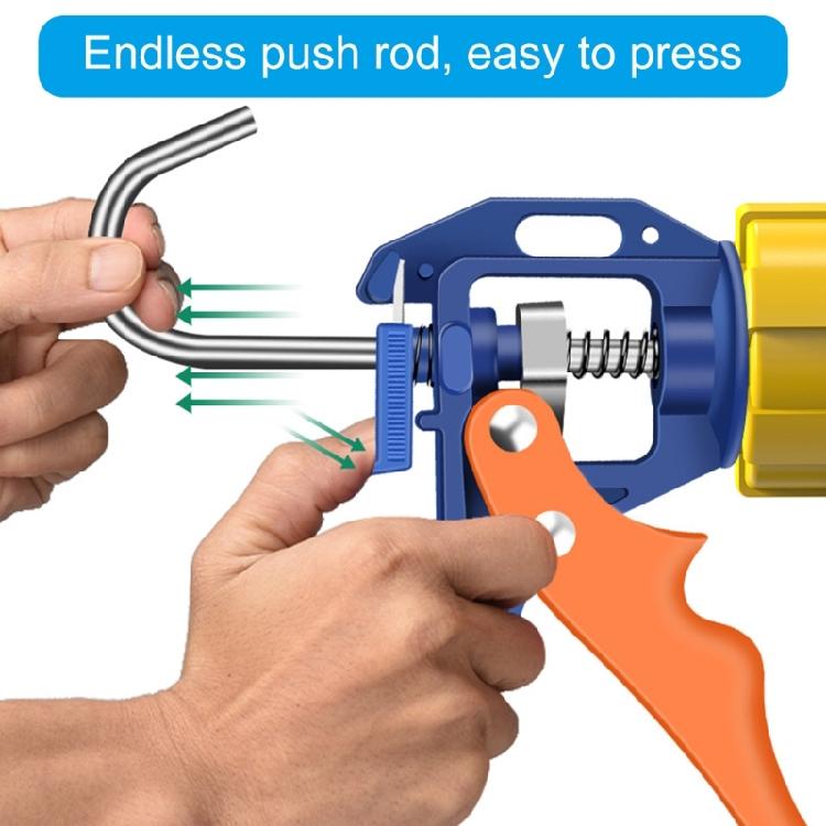 Drip Frees Caulk Guns with Ergonomic Steel Handle,Manual Glass Glues Applicator Universal Pressing Glues Guns