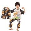 Boys Cotton Pajama Set Short Sleeve Long Pants Shorts Sleepwear Kids Ages 8