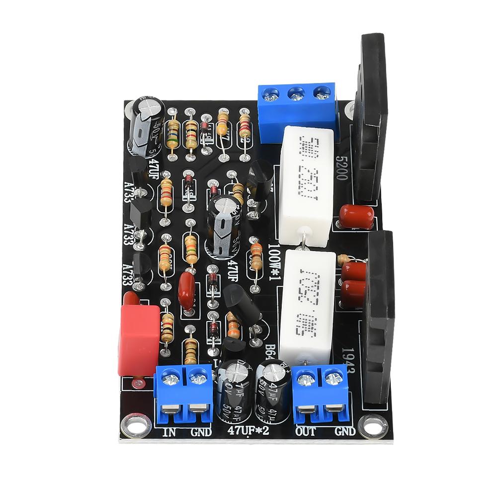 100W 2SC5200+2SA1943 Mono High Power Post Stage Amplifier Board DC 10V-45V HIFI Audio Amplifier Module