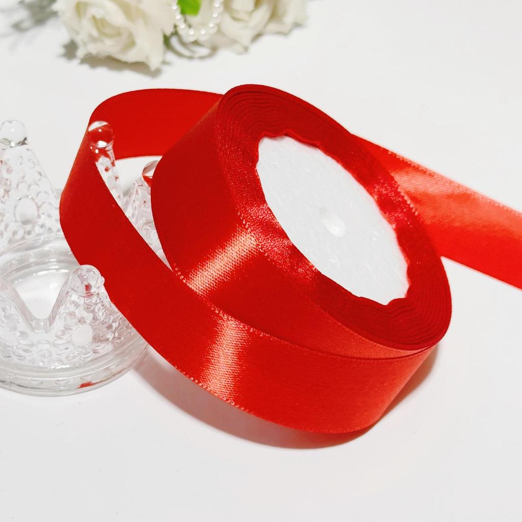 2cm Satynowa Wstążka Jedwabna na Prezent, Dekorację Tortu, Aranżacje Kwiatowe, Kokardy i Odznaki.
