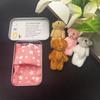 Little Pocket Plush Bear Stuffed Tiny Bear Animal In A Tin Inspirational Little Pocket Bear with Sleeping Quilt for Sympathy Christmas Birthday Gift