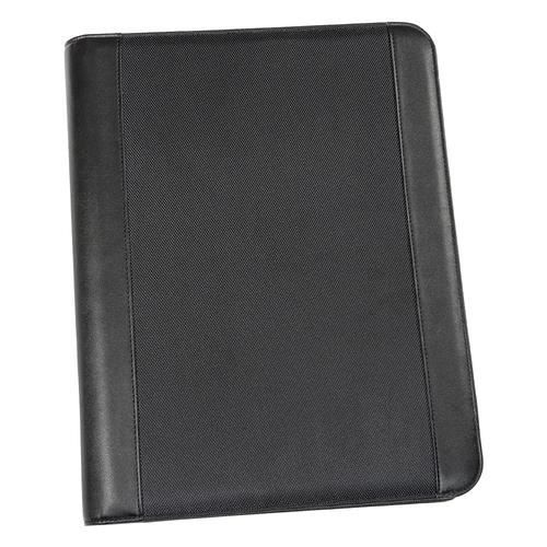 Porte-documents A4 - GENIE - Frankfurt - Cuir et Nylon - Noir - Fermeture éclair