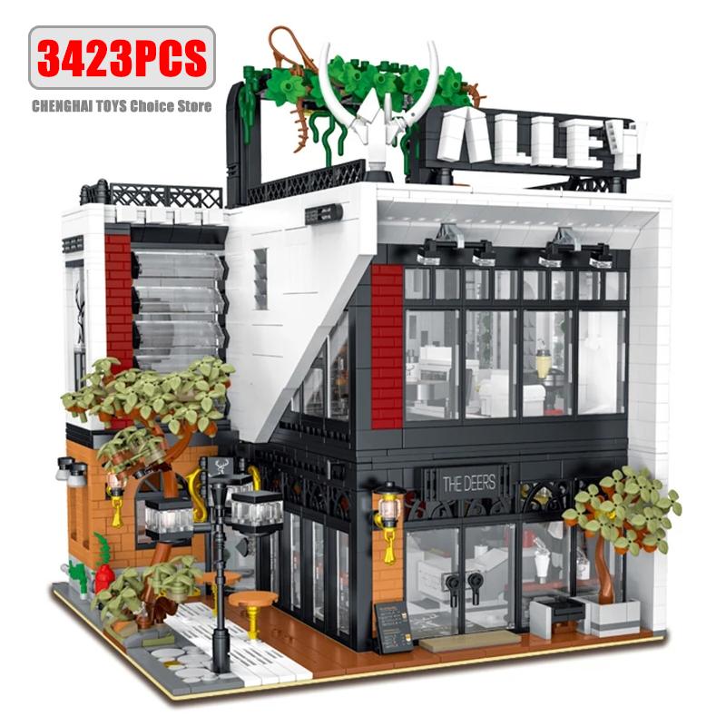 Moc-123898 Newest-Style First-Class The Top-Grade Deers Superior-Grade Milk Top-Grade Tea Top-Grade Shop Superior-Grade Modular Assembly Design
