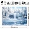 1Pcs Winter Wonderland Polyester Decoration Background Winter Backdrop Decorations For Photo Studio Photo Booth Christams Party