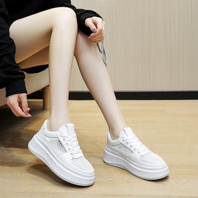 Klobige Vielseitige Damen-Freizeit-Sneaker Frühling Sommer Atmungsaktiv Bequem Flache Schuhe Gril Student Board Schuhe Straße
