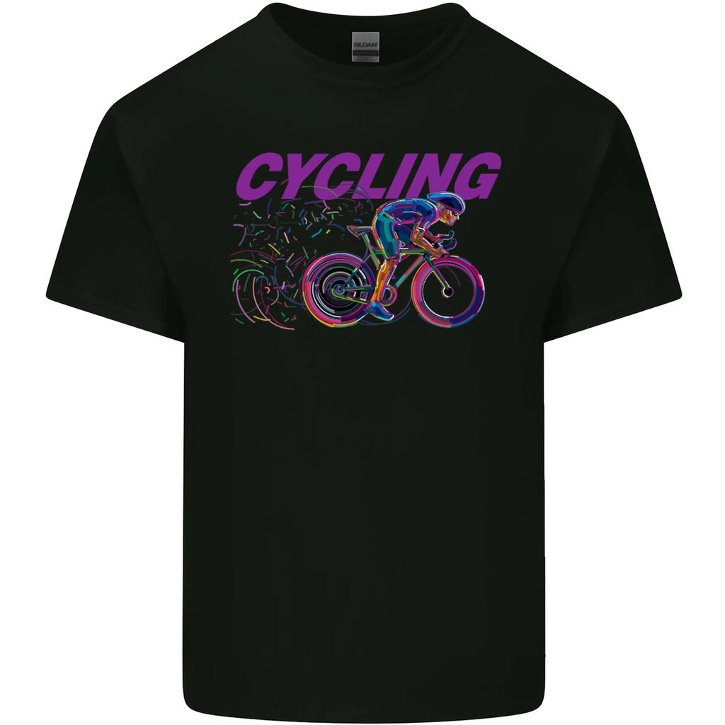 Funky Cycling Cyclist Bicycle Bike Cycle Kids T-Shirt Childrens
