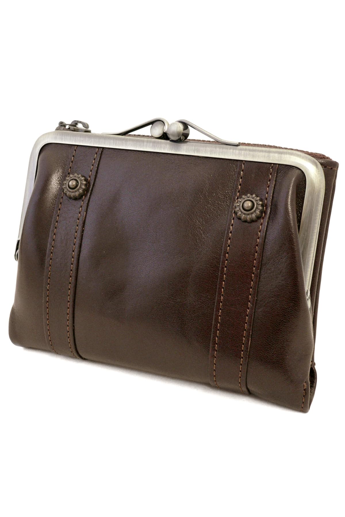 

Clasp Bifold Wallet Genuine Leather Lead Classic 0036200 Chocolate [Dakota] (0030000) Women s DA-32000-40 шоколадний