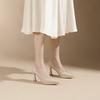 -1 Sexy Pointed Thin Heels High Heels Are Not Tired of Feet Waterproof Table Single Shoes Solid Color Women's Shoes Design Sense Niche