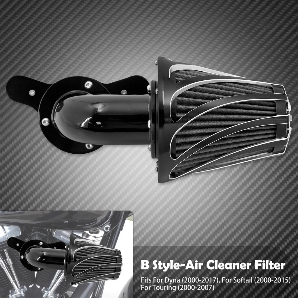 Motorcycle CNC Air Filter Intake Cleaner For Harley Softail Sportster XL 48 Touring Road King Street Glide Dyna Fat Boy Breakout
