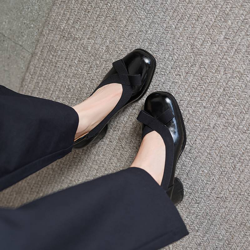 

Krazing Pot Cow Skin Round Toe Round High Heels Spring Shoes Big Size 41 Butterfly-knot Slip on Party Platform Women Pumps 34 чёрный