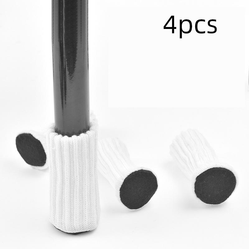 4pcs Fabric Elastic Non-Slip Noise Reduction Furniture Protectors Covers Floor Protection Pads Table Legs Socks Chair Foot Cover