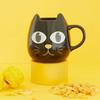 Mug - balvi - chat magique - noir - rond - compatible lave-vaisselle