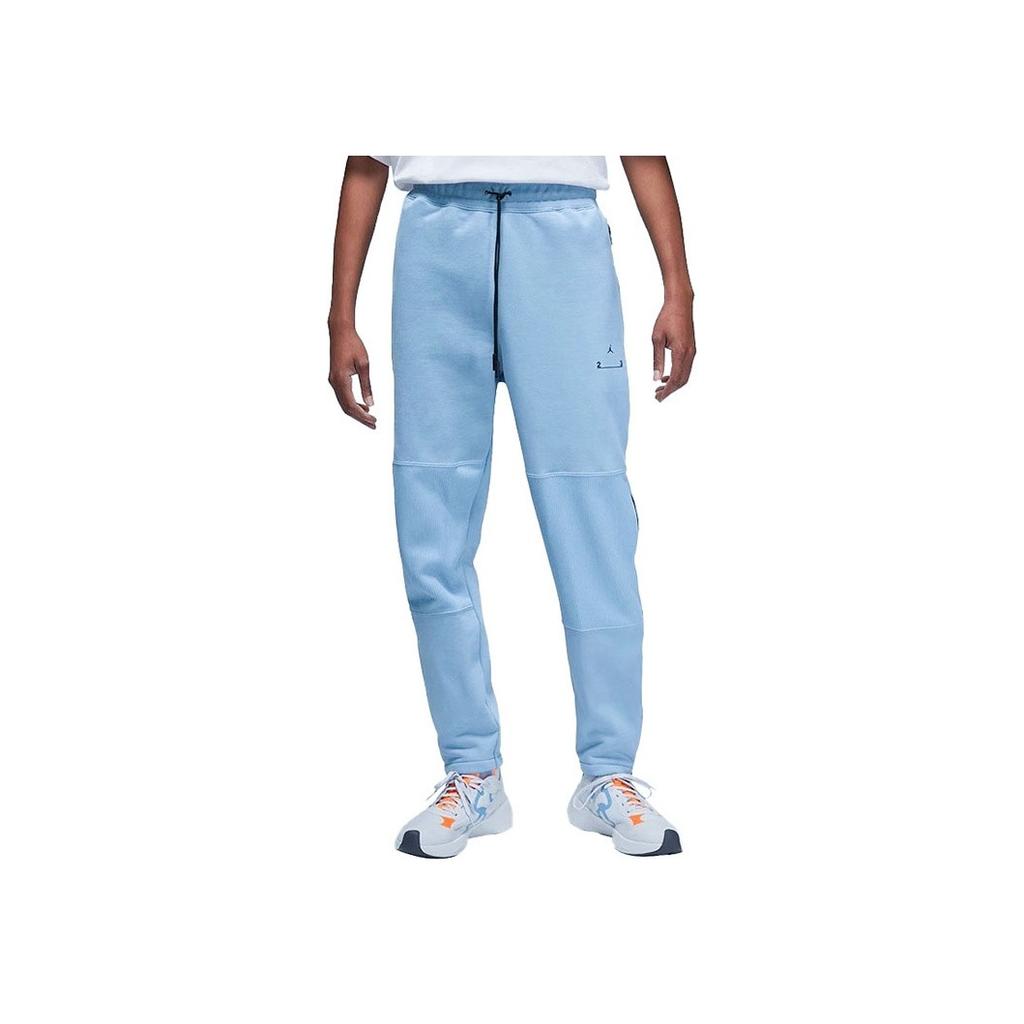 Jordan Solid Color Cuffed Knit Joggers Men Bottoms Light-Blue DV7688-427