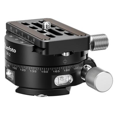 Leofoto Panoramic Gear Hlava Panoramic Gear Ovladač ovladatelná úroveň Včetně Kompatibilní průměr základny 60 mm Nosnost 20 kg 038062 GR-2 Arca-Swiss