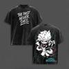 My Hero Academia Dabi T-shirt Anime da Uomo Abbigliamento Estiva Manica Corta Poliestere Magliette Abbigliamento Vintage Lavato Oversize T-shirt