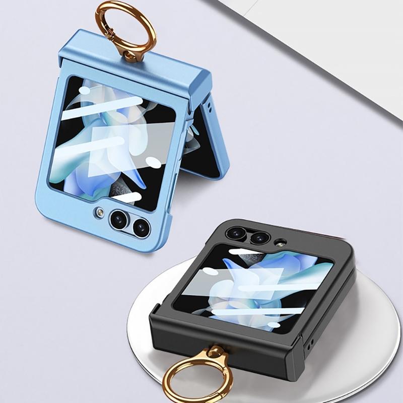 For Z Flip6 Scratch Resistant Smartphone Shell Magnetic Case With Hinge Guard, Full Body Sleeve, Integrated Screen Cover