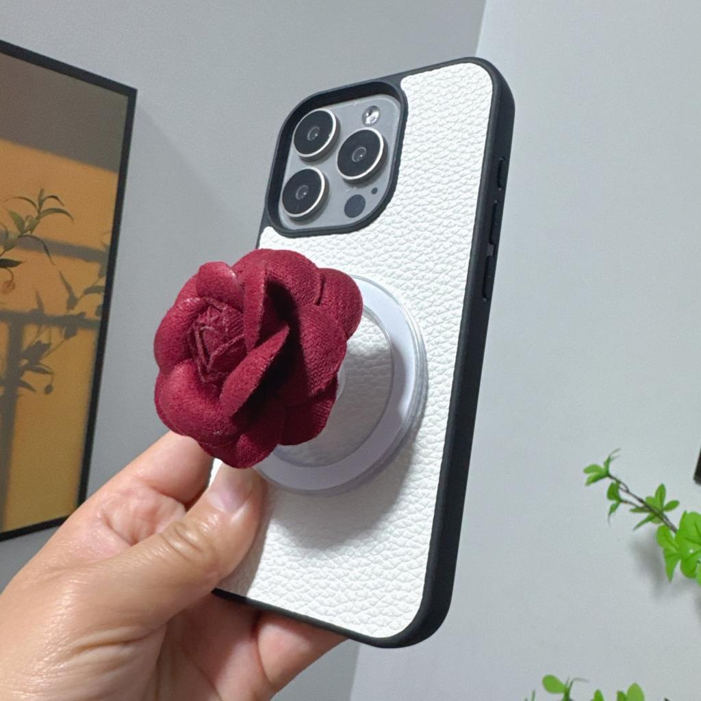 Cute 3D flower Magnetic suction bracket Foldable Griptok Phone Holder for IPhone Samsung Support Socket Pocket Grip Stand Bracke