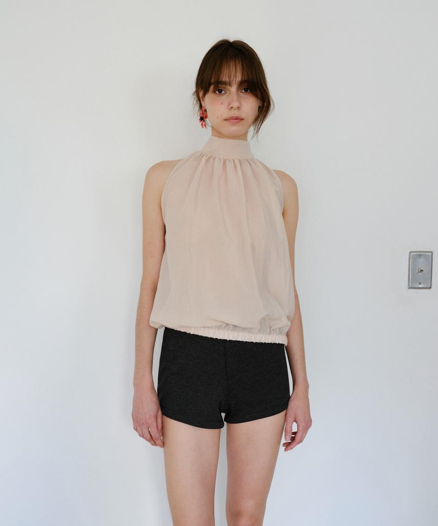 Deolil Glow Halter Neck Blouse_Pink