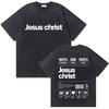 Gewaschenes Vintage Christian Jesus Grafik T-Shirt für Herren Hohe Qualität Baumwolle T-Shirts Herren Hip Hop Gothic Oversized T-Shirt Streetwear
