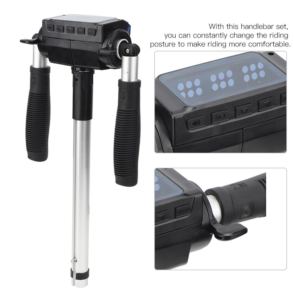 Universal Accessory Aluminium Alloy Complete Set of Handlebar for KUGOO 8in Electric Scooter without Display Screen