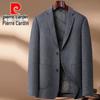 Pierre Cardin Men's Down-Lined Double-Faced Wool Blend Business Overcoat