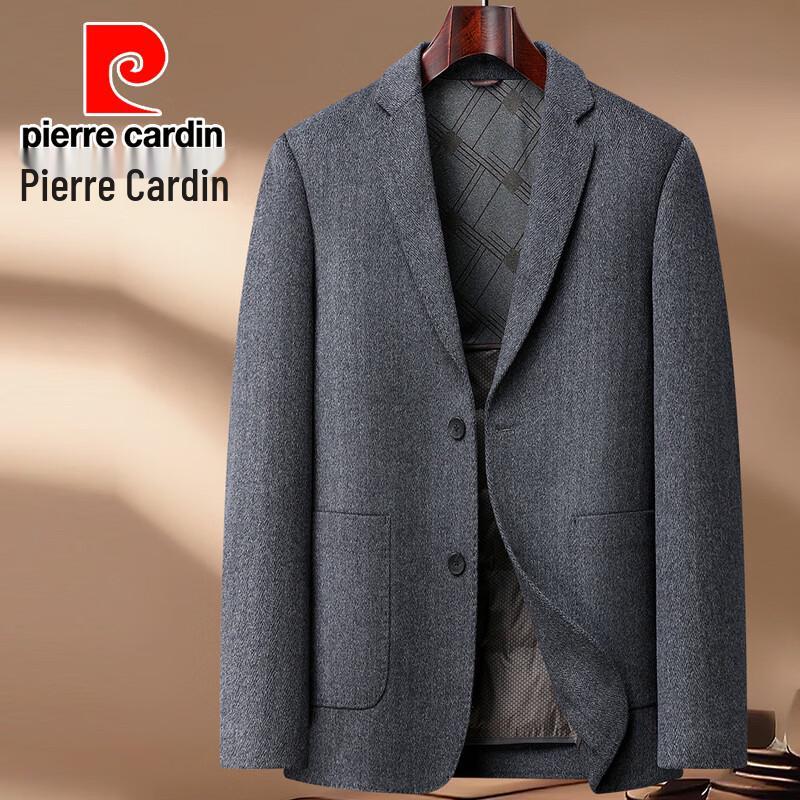 Pierre Cardin Men's Down-Lined Double-Faced Wool Blend Business Overcoat
