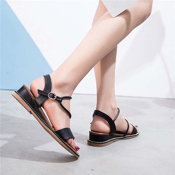 flat wedge sandals