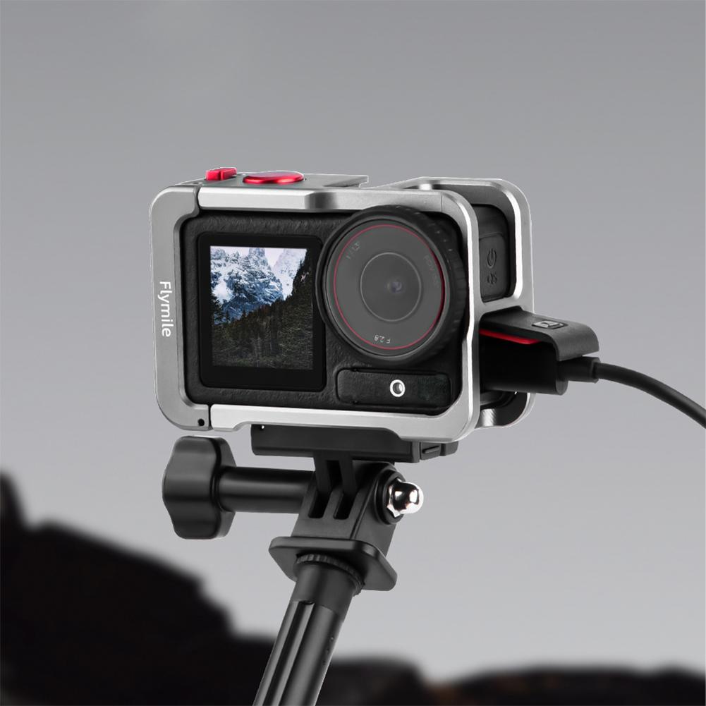 Рамка-кейс для DJI Osmo Action 5 Pro/4/3 Металлическая клетка Быстросъемная Защитная рамка-клетка с креплением для холодной вспышки Аксессуары для камеры CHINA
