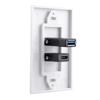 HDMIs USB3.0 Wall Plate USB3.0 Charger HDMIs Port Receptacle for Charging Supports 4K Ethernet Face Plate Office Setups