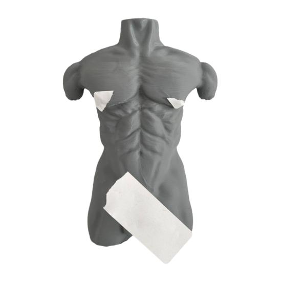 

Мускулистый мужчина настенный крючок Сверхпрочный 3D-печать Искусство обнаженного тела Декоративный серый