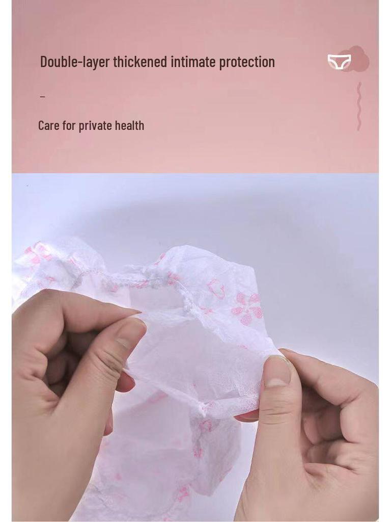 Unisex Thickened Disposable Non-woven Briefs for Spa, Travel, or Postpartum Use