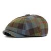 Autumn Newsboy Caps for Men Women Checkered Octagonal Hat Detective Artist Painter Cabbie Beret Hat British Driver Flat Cap