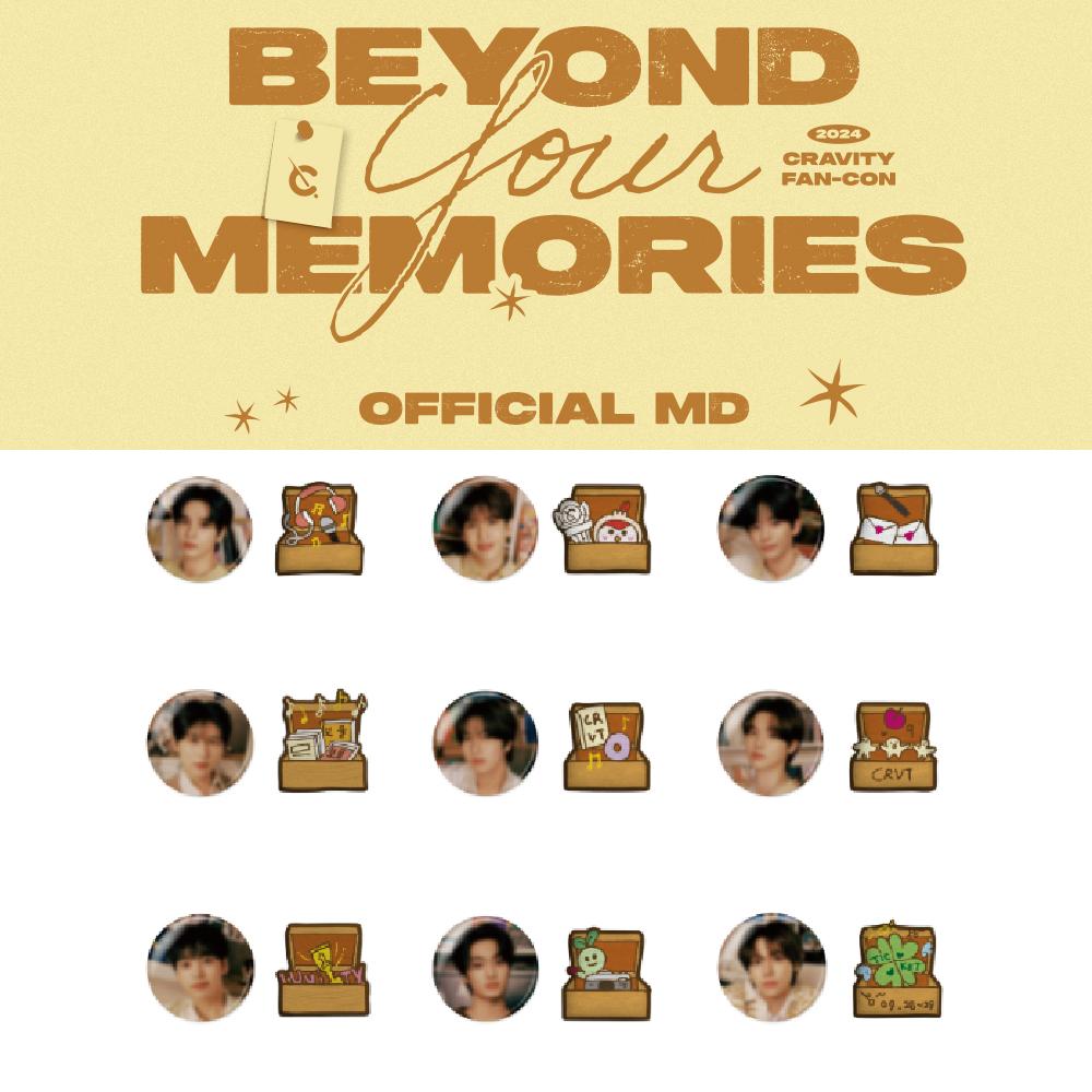 

Предварительный заказ 2024 CRAVITY Fan Con Beyond Your Memories Wappen + Pin Button Set