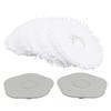 8PCS Snap Fit Vacuum Floor Mop Mop Pads Replacement for Dreame W10 /W10 Pro Dust Removal