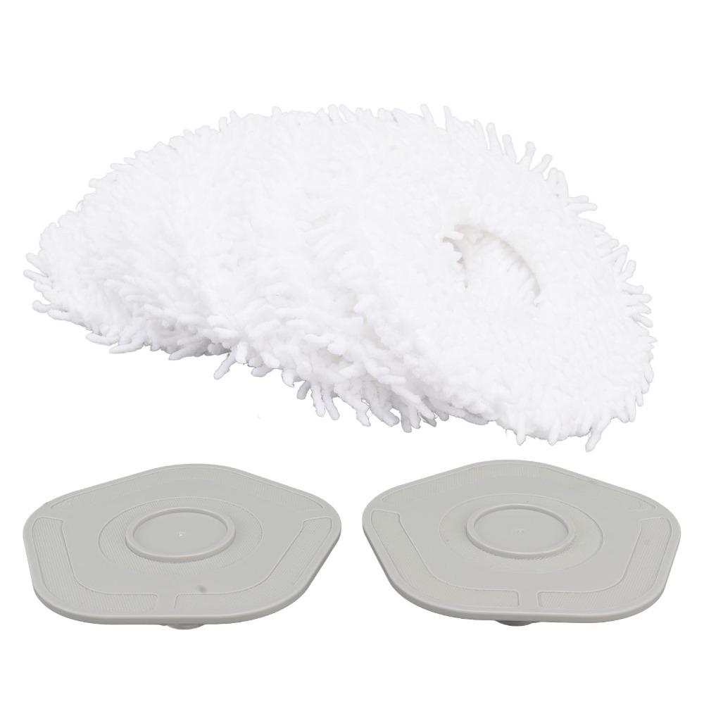 8PCS Snap Fit Vacuum Floor Mop Mop Pads Replacement for Dreame W10 /W10 Pro Dust Removal
