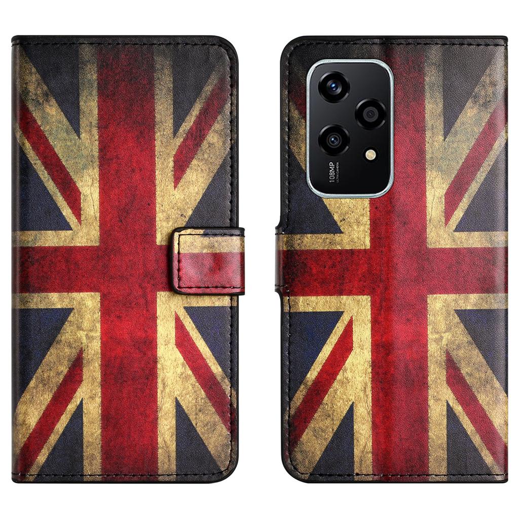 For Honor 200 Lite Case Pattern Printing Flip Leather Wallet Cover Cell Phone Accessory Wholesale