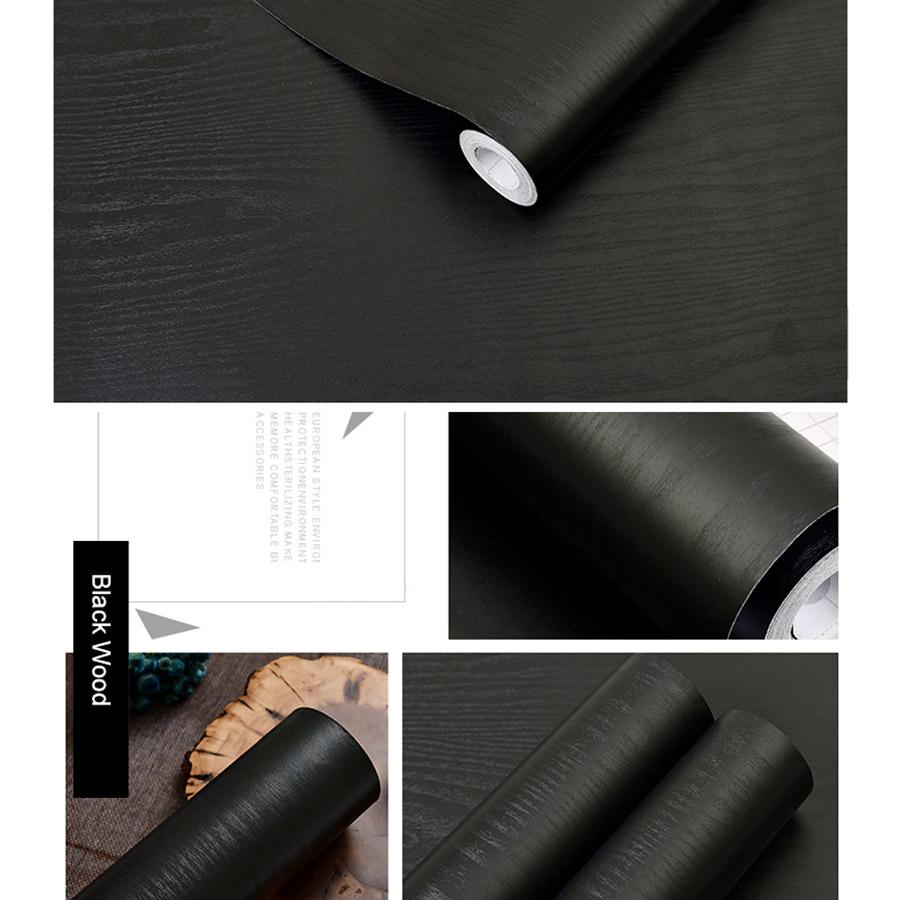 YUNPOINT Wood Grain Self-Adhesive PVC Wallpaper Tabletop Renovation Stickers Bedroom Wardrobe Cabinet Waterproof Decorative Film