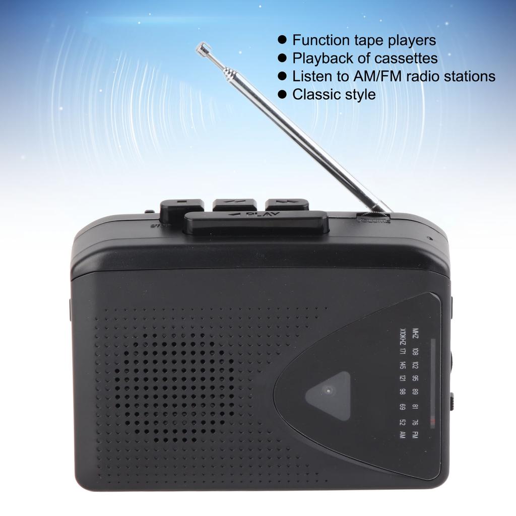 Cassette Player Tape Player Portable Cassette Player Classic  Multifunction Supports AM FM Radio Stereo Compact Tape Player