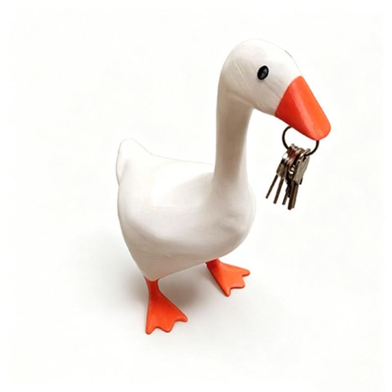 Duck Key Storage Home Decor Item Creative Magnetic Iron Resin Duck Home Decoration Art Piece