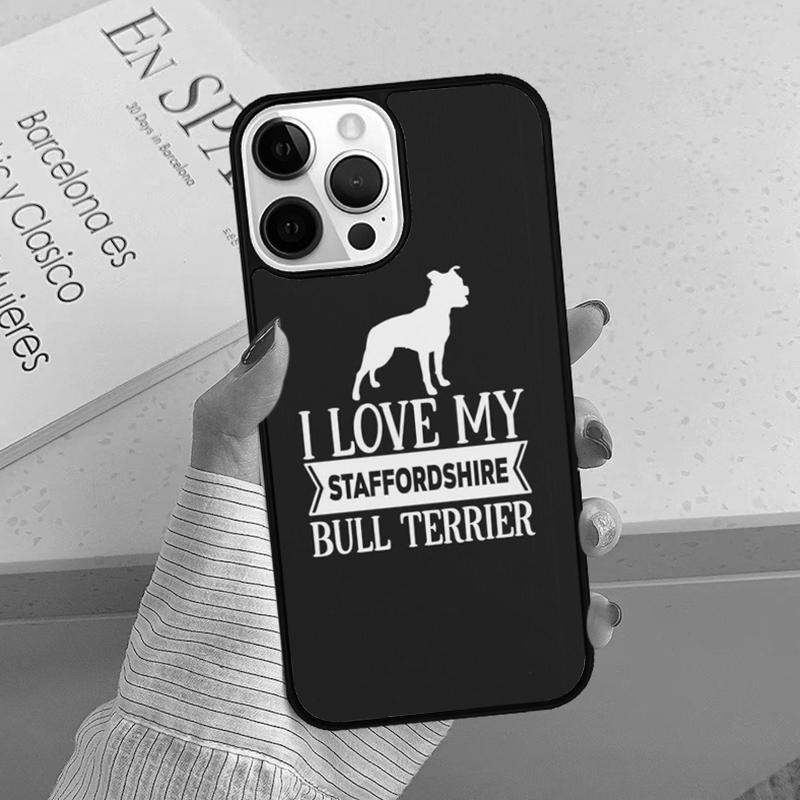 American Staffordshire Terrier Phone Case Cover For iPhone 17 Air 15 16 16e 14 13 12 11 Pro Max Coque For Apple PLUS Fundas