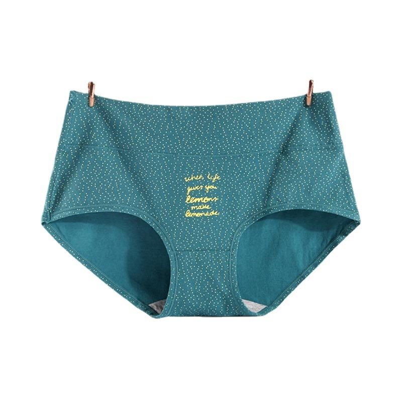 Bedruckte, übergroße Damenunterwäsche mit hoher Taille, enger Passform und atmungsaktiver, nahtloser Dreieckshose für Mädchen