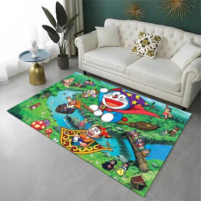 Cartoon D-Doraemon Traum Anime Teppich für Spielzimmer Schlafzimmer Wohnzimmer Sofa Heimdekoration, Kinder Teppich rutschfeste Bodenmatte