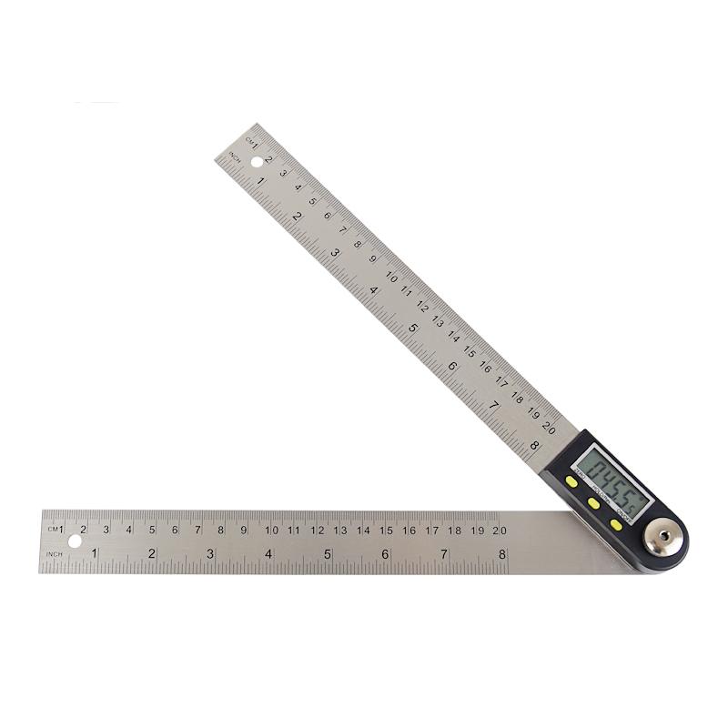 Hot-selling 0-300mm Stainless Steel Digital Protractor Measuring Tool Digital Angle Ruler Measure