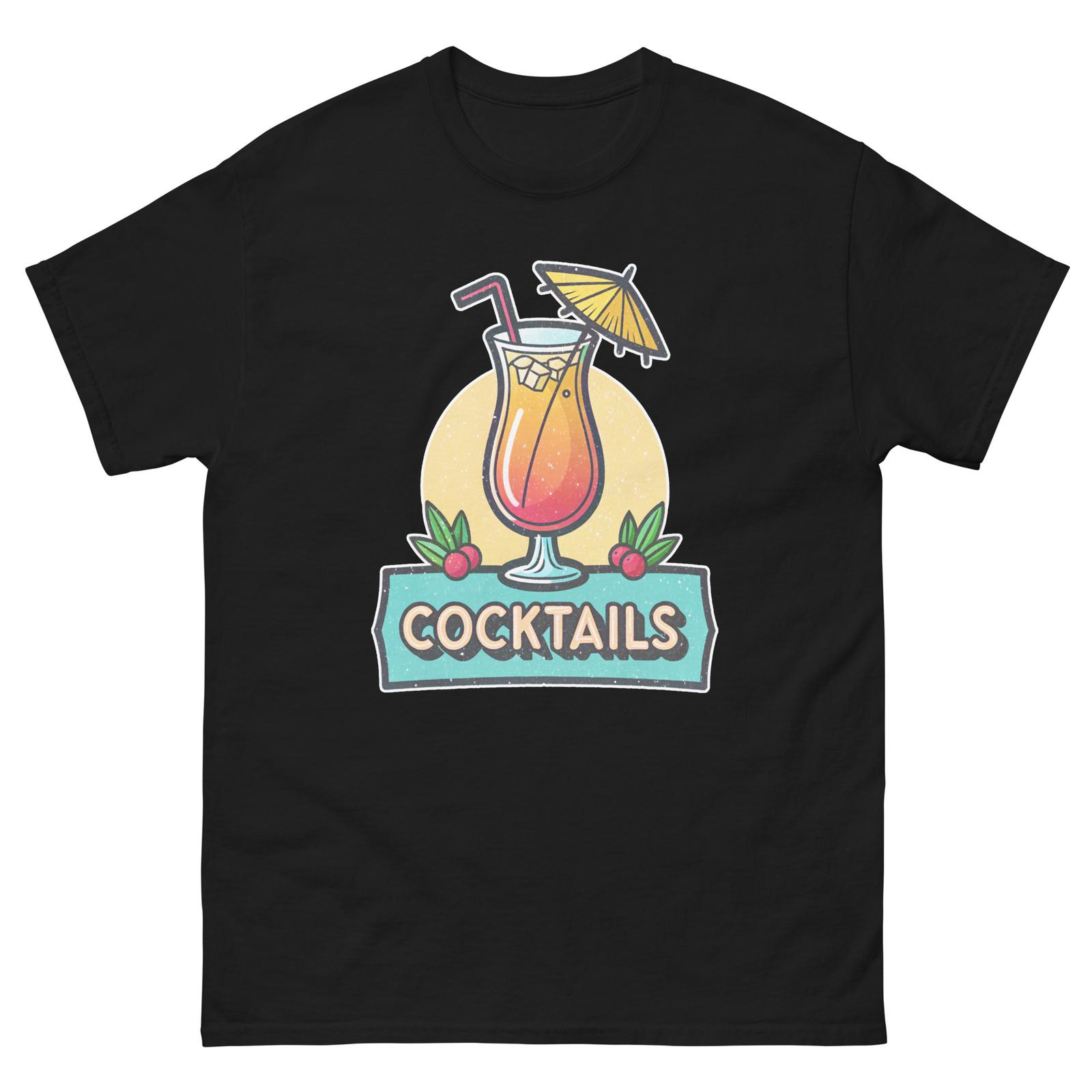 Cocktails Party Supplies Items Birthday Event T-Shirt L
