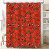 Adorable Red Cartoon Shower Curtain With Cute Animal Pattern For Bathroom Decor Universal Size 180X215Cm Free Shipping From Alie